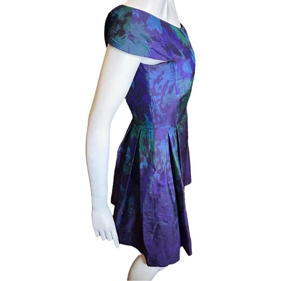 RED VALENTINO Raw Silk Midi Dress Small - Picture 4 of 16